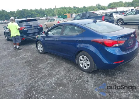 2016 Hyundai Elantra Se from USA, damaged, VIN 5NPDH4AEXGH665495